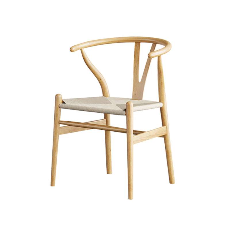 Modern Dining Set Rectangular Natural 1/4/5 Pieces Trestle Dinette Set