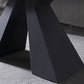 Modern Style Sintered Stone Dining Table Set Rectangle 1/2/5 Pieces Dining Set