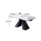 Modern Style Sintered Stone Dining Table Set Rectangle 1/2/5 Pieces Dining Set