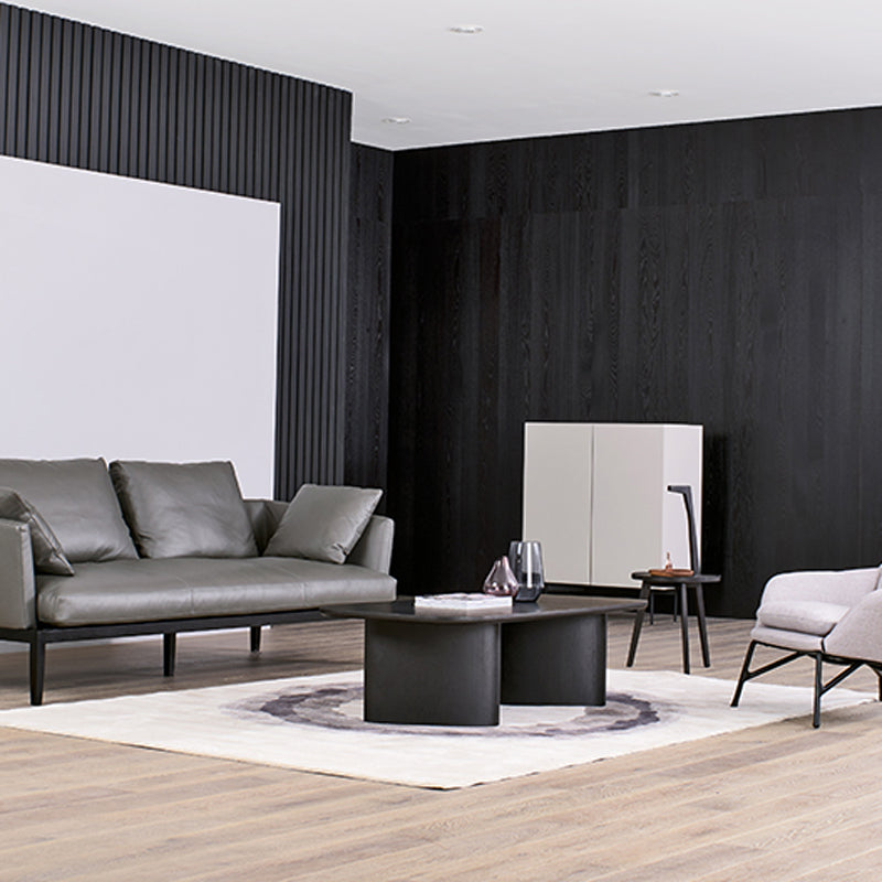 Rechteck Esstisch Massivholz Esstisch mit doppelter Sockel