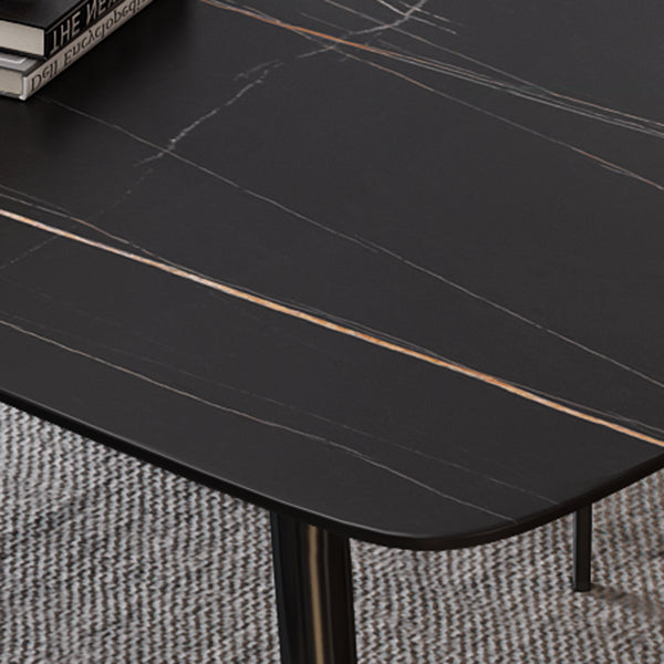 Sintered Stone Home Kitchen Table Industrial Dining Room Table Clearhalo 'Dining Tables & Seating' 'Dining Tables' 'dining_table' 'furn' 'furn_dining_table' 'Furniture' 'Kitchen & Dining Furniture' 5543079