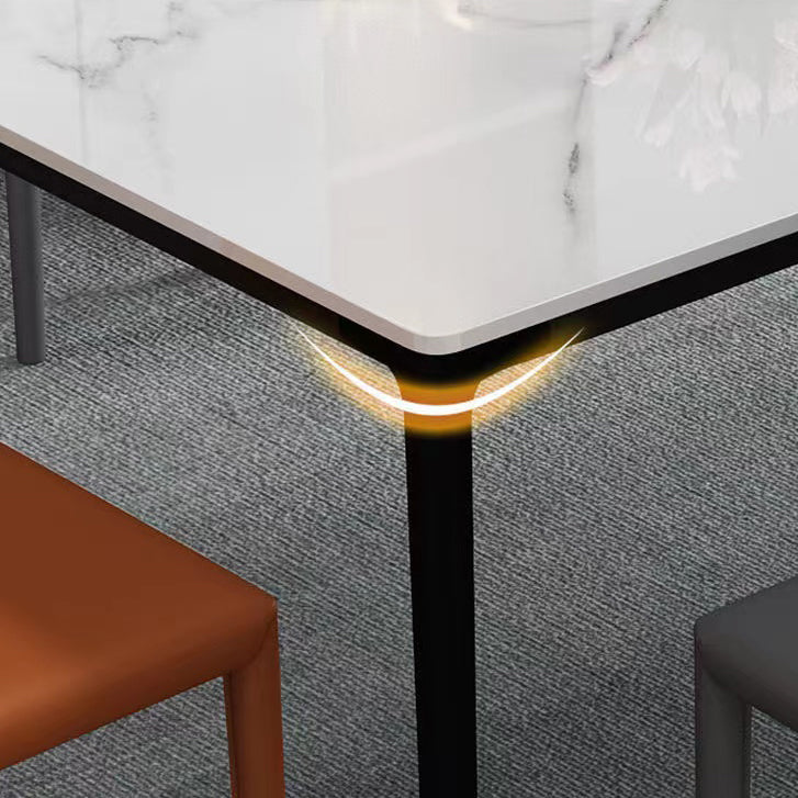 Tavolo da pranzo fisso industriale di cucina in pietra sinterizzato