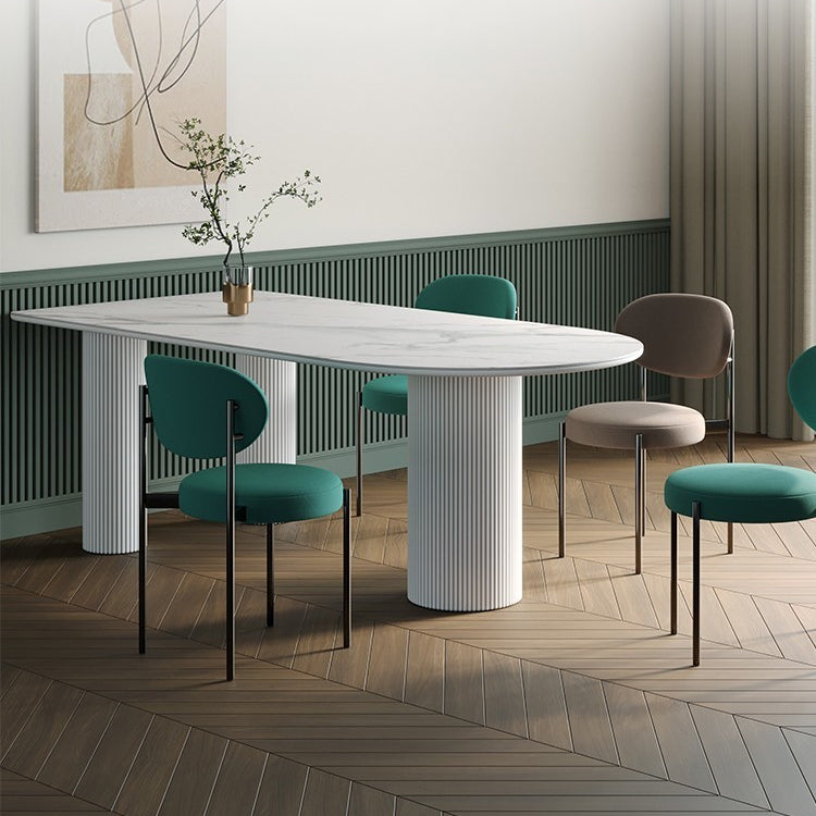 Free Form Stone Top Dining Table Modern Tripod Dining Table for Restaurant Clearhalo 'Dining Tables & Seating' 'Dining Tables' 'dining_table' 'furn' 'furn_dining_table' 'Furniture' 'Kitchen & Dining Furniture' 5543224