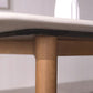 Stone Top Dining Table Mid-Century Modern Table with 4 Wood Legs Clearhalo 'Dining Tables & Seating' 'Dining Tables' 'dining_table' 'furn' 'furn_dining_table' 'Furniture' 'Kitchen & Dining Furniture' 5543250