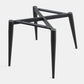 Faux Leather Armless Dining Chairs Modern Steel Legs Dining Side Chair