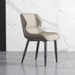Faux Leather Armless Dining Chairs Modern Steel Legs Dining Side Chair