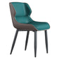 Faux Leather Armless Dining Chairs Modern Steel Legs Dining Side Chair