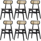 Oak Solid Wood Dining Side Chair Contemporary Armless Dining Chairs Black 6 Piece Set Clearhalo 'Dining Chairs' 'Dining Tables & Seating' 'dining_chair' 'furn' 'furn_dining_chair' 'Furniture' 'Kitchen & Dining Furniture' 5543445