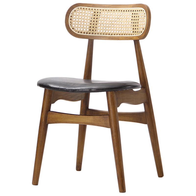 Oak Solid Wood Dining Side Chair Contemporary Armless Dining Chairs Walnut 1 Piece Clearhalo 'Dining Chairs' 'Dining Tables & Seating' 'dining_chair' 'furn' 'furn_dining_chair' 'Furniture' 'Kitchen & Dining Furniture' 5543459