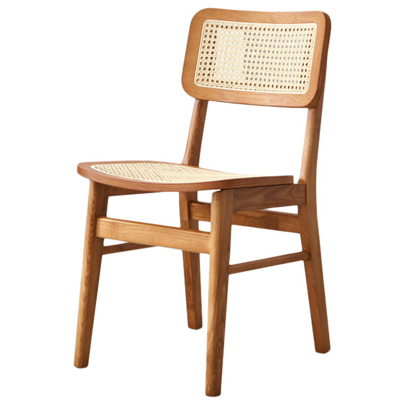 Sedie da pranzo in stile tradizionale sedie aperte a bracciale con gambe in legno per la casa