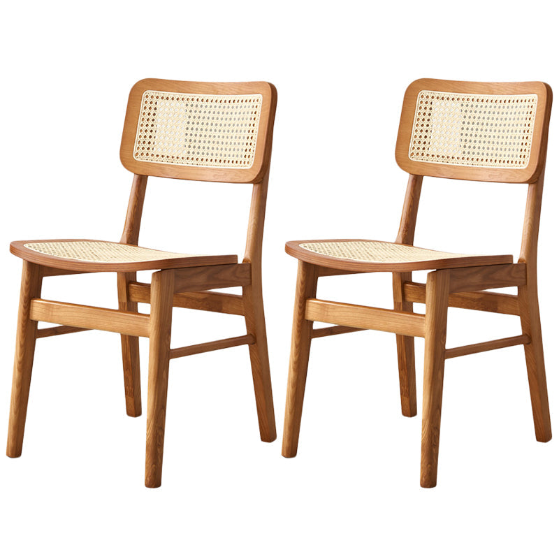 Sedie da pranzo in stile tradizionale sedie aperte a bracciale con gambe in legno per la casa