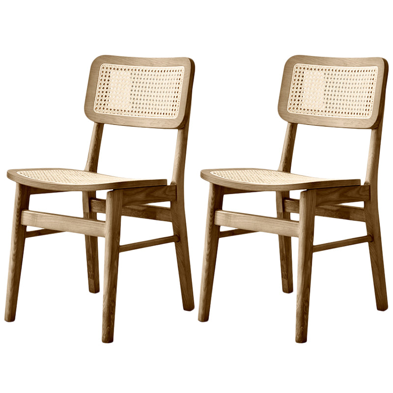 Sedie da pranzo in stile tradizionale sedie aperte a bracciale con gambe in legno per la casa