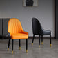 Faux Leather Armless Dining Chairs Glam Dining Side Chair for Home Clearhalo 'Dining Chairs' 'Dining Tables & Seating' 'dining_chair' 'furn' 'furn_dining_chair' 'Furniture' 'Kitchen & Dining Furniture' 5543528