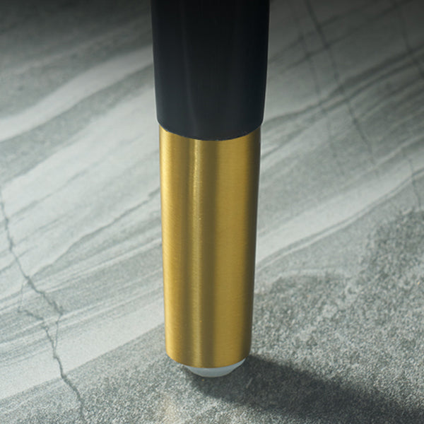 Faux Leather Armless Dining Chairs Glam Dining Side Chair for Home Clearhalo 'Dining Chairs' 'Dining Tables & Seating' 'dining_chair' 'furn' 'furn_dining_chair' 'Furniture' 'Kitchen & Dining Furniture' 5543541