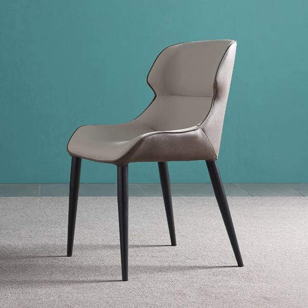 Set di sedie laterali contemporanee set di sedie laterali in pelle finta per cucina