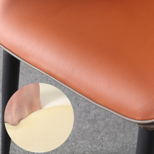 Set di sedie laterali contemporanee set di sedie laterali in pelle finta per cucina