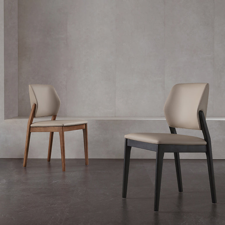 Faux Leather Dining Side Chair Modern Kitchen Side Dining Chairs