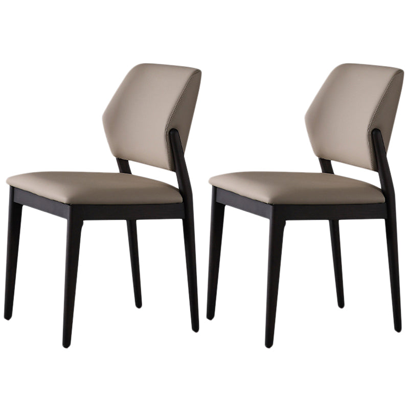 Faux Leather Dining Side Chair Modern Kitchen Side Dining Chairs