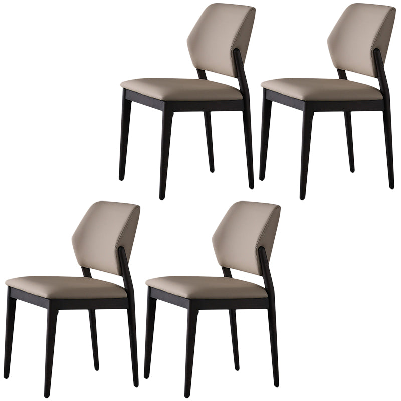 Faux Leather Dining Side Chair Modern Kitchen Side Dining Chairs