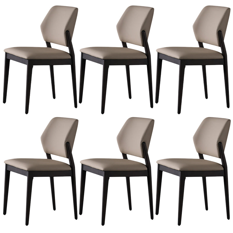 Faux Leather Dining Side Chair Modern Kitchen Side Dining Chairs