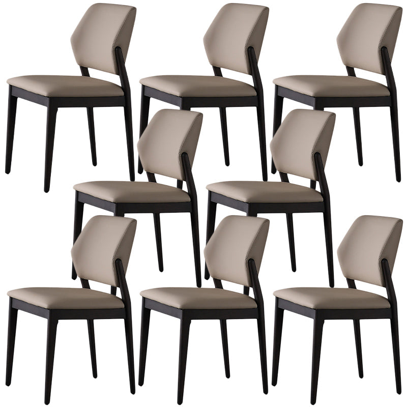 Faux Leather Dining Side Chair Modern Kitchen Side Dining Chairs