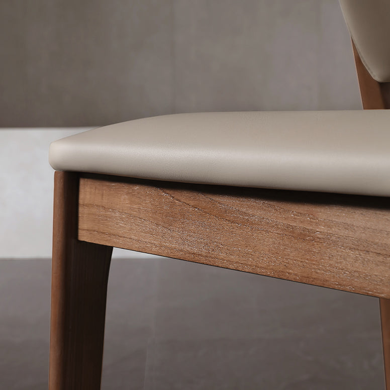 Faux Leather Dining Side Chair Modern Kitchen Side Dining Chairs