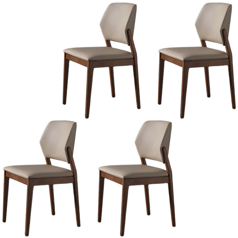 Faux Leather Dining Side Chair Modern Kitchen Side Dining Chairs
