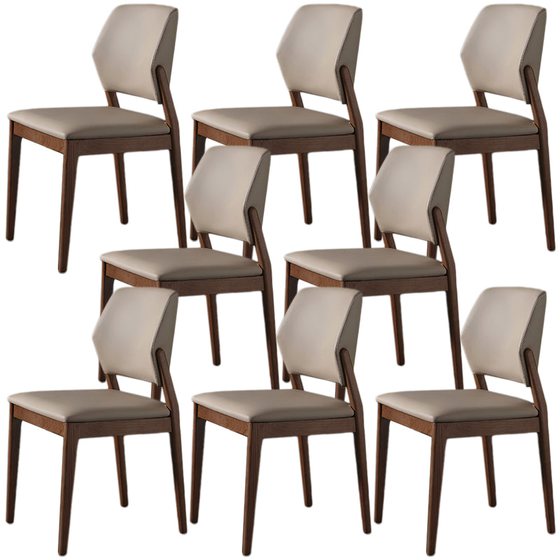 Faux Leather Dining Side Chair Modern Kitchen Side Dining Chairs