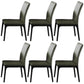 Contemporary Dining Chair Faux Leather and Wood Side Chair for Home