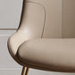 Glam Dining Room Chair Faux Leather Parsons Chair for Dining Room