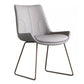 Glam Dining Room Chair Faux Leather Parsons Chair for Dining Room