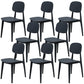 Scandinavian Stackable Dining Side Chair Plastic Armless Dining Chairs
