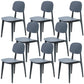 Scandinavian Stackable Dining Side Chair Plastic Armless Dining Chairs
