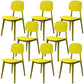 Scandinavian Stackable Dining Side Chair Plastic Armless Dining Chairs