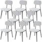 Scandinavian Stackable Dining Side Chair Plastic Armless Dining Chairs