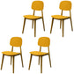 Scandinavian Stackable Dining Side Chair Plastic Armless Dining Chairs