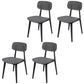 Scandinavian Stackable Dining Side Chair Plastic Armless Dining Chairs
