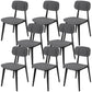 Scandinavian Stackable Dining Side Chair Plastic Armless Dining Chairs