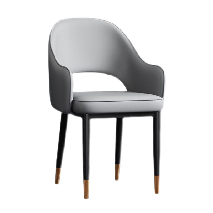 Silla de comedor de estilo contemporáneo silla de brazo con tapicería