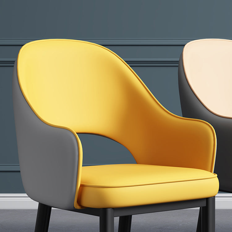 Silla de comedor de estilo contemporáneo silla de brazo con tapicería