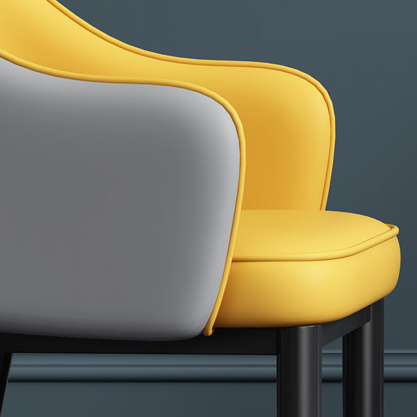 Silla de comedor de estilo contemporáneo silla de brazo con tapicería