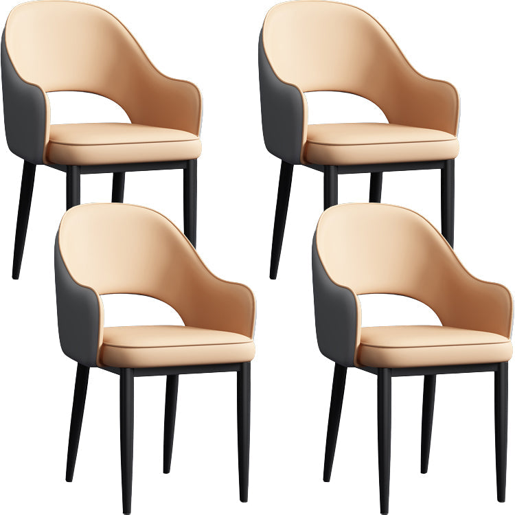 Silla de comedor de estilo contemporáneo silla de brazo con tapicería