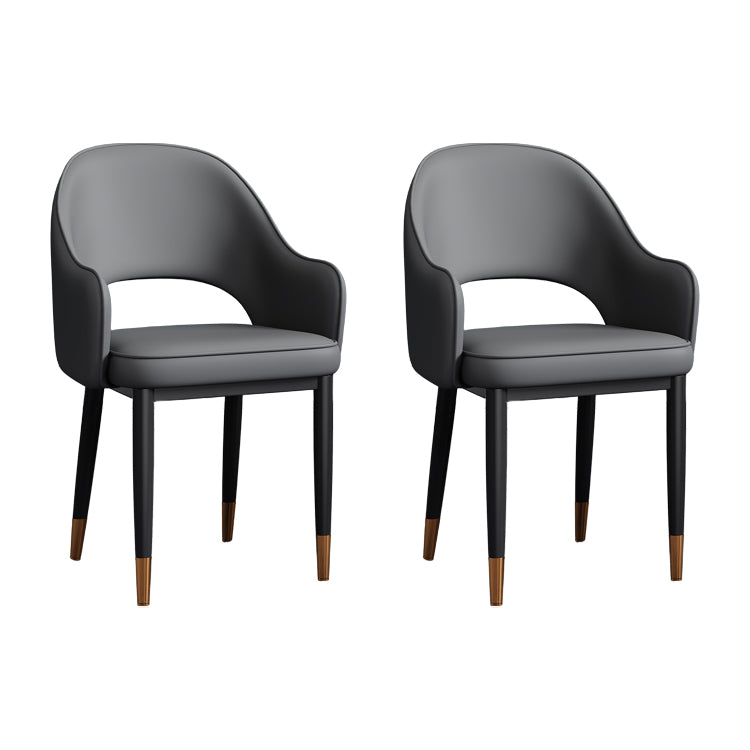 Silla de comedor de estilo contemporáneo silla de brazo con tapicería