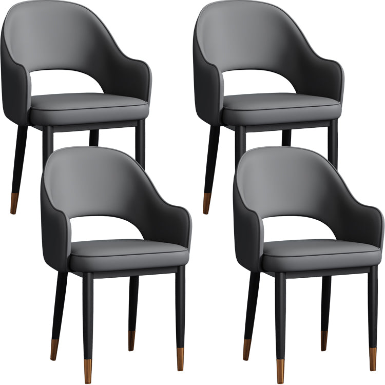 Silla de comedor de estilo contemporáneo silla de brazo con tapicería