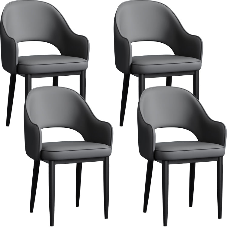 Silla de comedor de estilo contemporáneo silla de brazo con tapicería