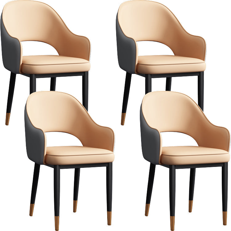 Silla de comedor de estilo contemporáneo silla de brazo con tapicería