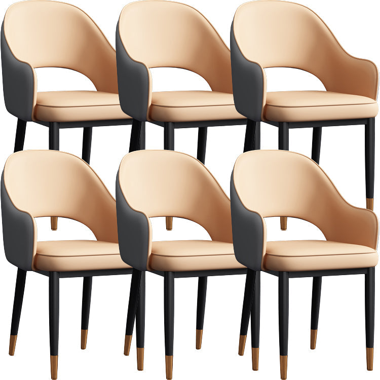 Silla de comedor de estilo contemporáneo silla de brazo con tapicería