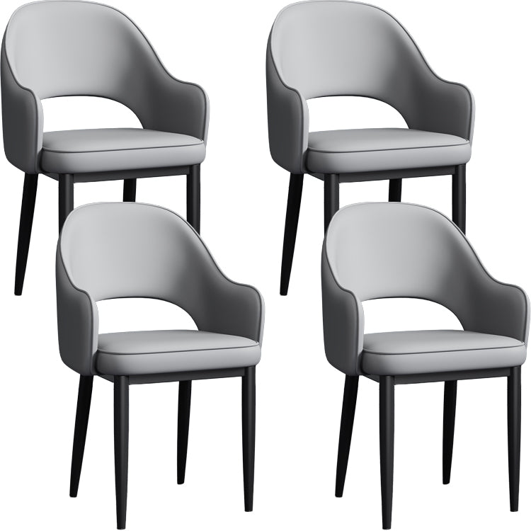 Silla de comedor de estilo contemporáneo silla de brazo con tapicería