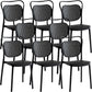 Contemporary Dining Chairs Armless Chairs with Plastic Legs for Home
