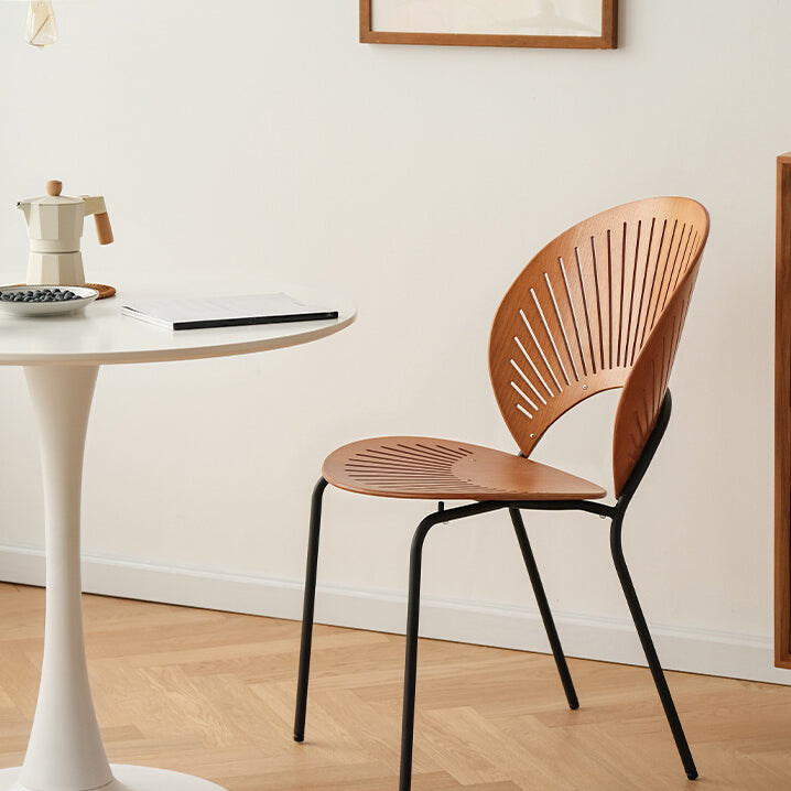 Modern Armless Dining Chairs Solid Wood Windsor Back Dining Side Chair Clearhalo 'Dining Chairs' 'Dining Tables & Seating' 'dining_chair' 'furn' 'furn_dining_chair' 'Furniture' 'Kitchen & Dining Furniture' 5543867